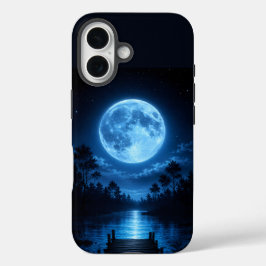 Hemelse Bosreflectie in Maanlicht Esthetiek iPhone 16 Hoesje