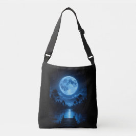 Hemelse Bosreflectie in Maanlicht Esthetiek Crossbody Tas