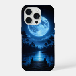 Hemelse Bosreflectie in Maanlicht Esthetiek iPhone 15 Pro Hoesje