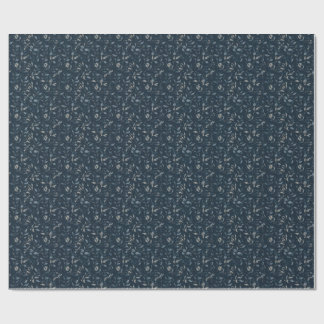 Hemelse Botanische Naadloos Patroon — Middernacht Cadeaupapier