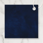 Hemelse bruiloft bloemenkalligrafie dank u bedankjes labels (Achterkant)