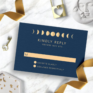 Hemelse bruiloft RSVP kaartje