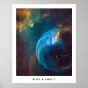 Hemelse Bubbelnevel Foto met Naam 16X20 Poster