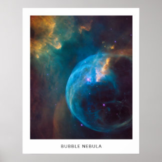 Hemelse Bubbelnevel Foto met Naam 16X20 Poster