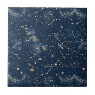 Hemelse Constellatie - Sterrennacht Tegeltje