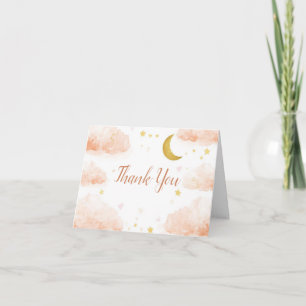 Hemelse Dankkaart   Watercolorwolken Bedankkaart