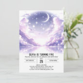 hemelse digitale verjaardag kaart (Staand voorkant)