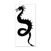 hemelse draken kunststempel 	rubberstempel (Afrduk)