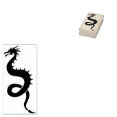 hemelse draken kunststempel 	rubberstempel (Gestempeld)