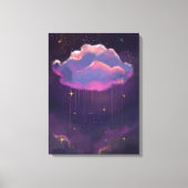 Hemelse Dromerige Wolk Muurkunst Canvas Afdruk (Voorkant)