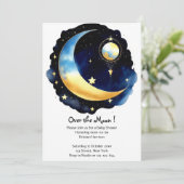 Hemelse Droomland Baby Shower Jongen Kaart (Staand voorkant)