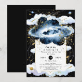 Hemelse Eenvoudige Ruimte Verjaardag Kaart (Voorkant / Achterkant)