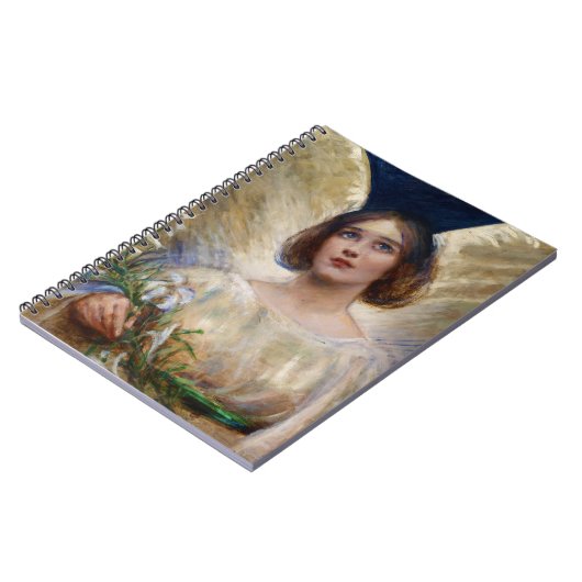 Hemelse  engel + witte lelies Notitieboek (Linkerzijde)
