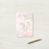 Hemelse Engelen bekleed met monogram Post-it® Notes (Op bureau)