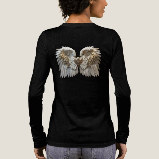 hemelse engelenvleugel Tri-Blend shirt (Achterkant)