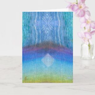 Hemelse, ETHERISCHE, Regenboog Licht Meditatie Kaart