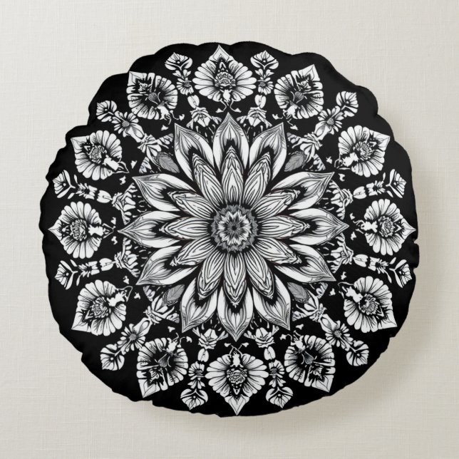 hemelse flora rond kussen (Voorkant)