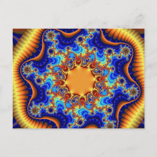 Hemelse Fractalscope-ansichtkaarten Briefkaart