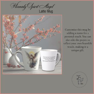 hemelse geest-engel latte mok