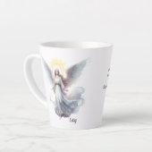 hemelse geest-engel latte mok (Linkerhoek)