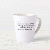 hemelse geest-engel latte mok (Rechterhoek)