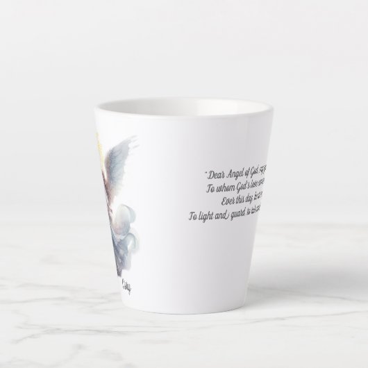 hemelse geest-engel latte mok (Voorkant)