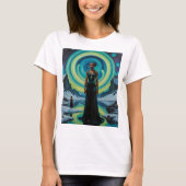 Hemelse Godin Kosmisch Dreamscape T-shirt (Voorkant)
