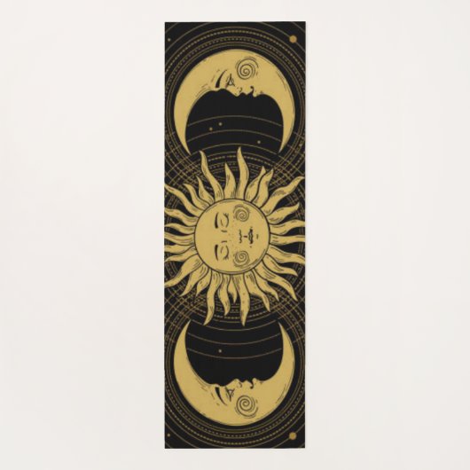 hemelse golden surya chandra namaskar yogamat (Achterkant)