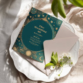 Hemelse gouden halve maan kaart