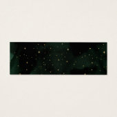 hemelse groene gouden bruiloft Website Mini Visitekaartjes (Achterkant)