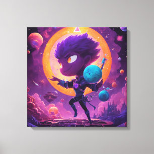 Hemelse Harmonie: Esthetische Space Vision Art Canvas Afdruk