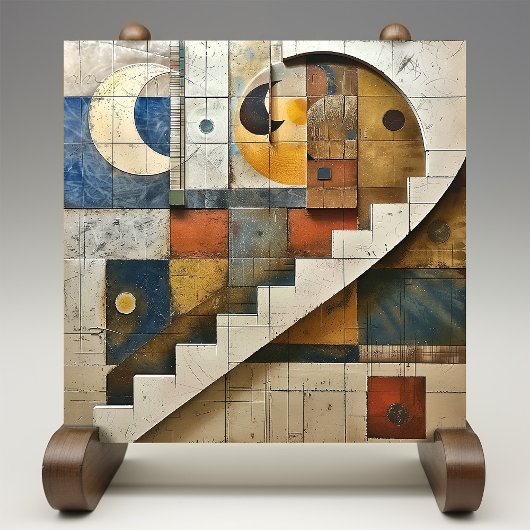 Hemelse Harmonie Geometrisch Mozaïek Tegeltje