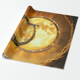 Hemelse Harp van de Gouden Maan Cadeaupapier