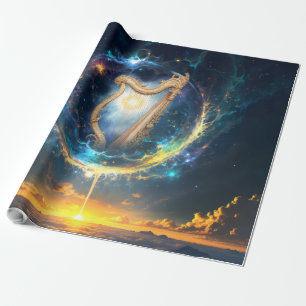 Hemelse Harp van de Maan Gebonden Hemel. Cadeaupapier