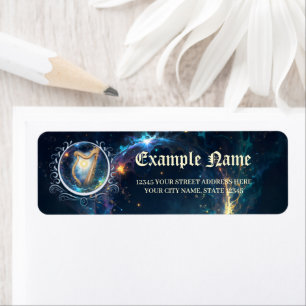 Hemelse Harp van de Maan Gebonden Hemel. Etiket