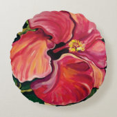 'Hemelse Hibiscus'...een elegant kunstmatig kussen (Voorkant)