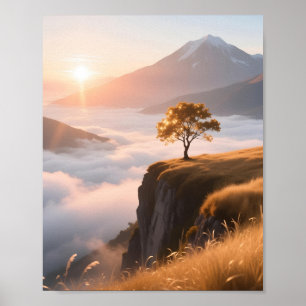 Hemelse Hooglanden Ochtend Poster