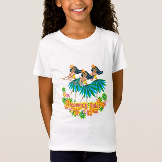Hemelse Hula! Meisjes T-shirt (Voorkant)
