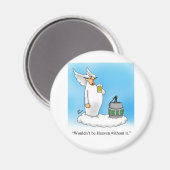Hemelse Humor Angel Cartoon Gift! Magneet (Voorkant / Achterkant)