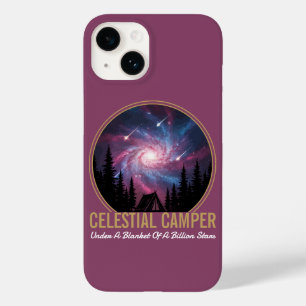 Hemelse Kampeerder Galaxy Nacht Scène Case-Mate iPhone 14 Hoesje