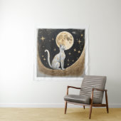 Hemelse kat cadeau voor kattenliefhebbers wandkleed (In situ)