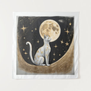 Hemelse kat cadeau voor kattenliefhebbers wandkleed