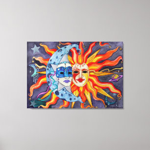 Hemelse Komedie en Tragedie Canvas Afdruk