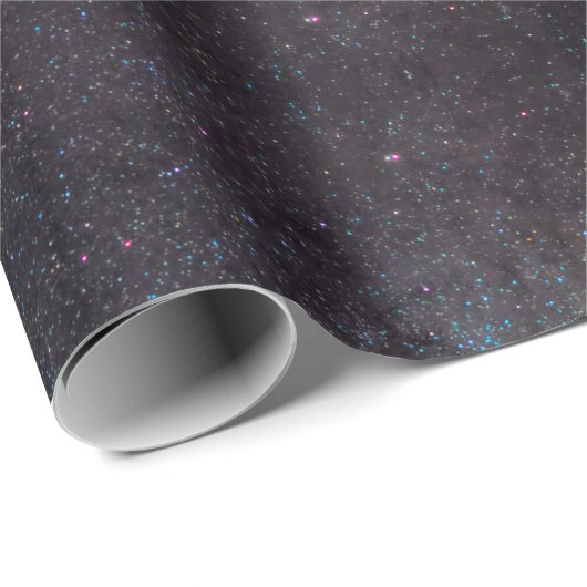 Hemelse kosmische sterrenstelsel patroon cadeaupapier (Rol Hoek)