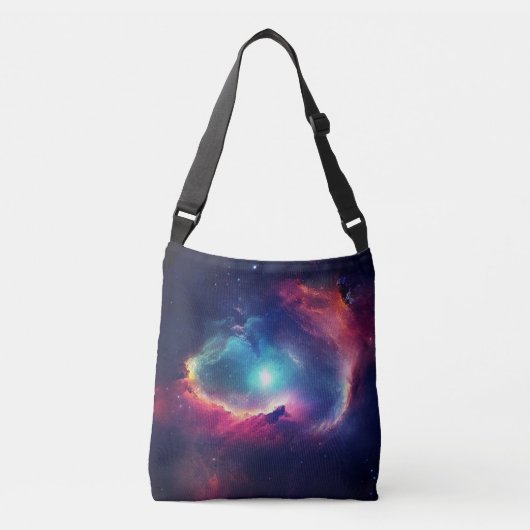 Hemelse Kosmos Moderne Ruimte Galaxy Sky Crossbody Tas (Voorkant)