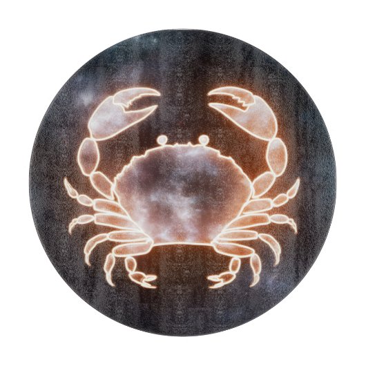 Hemelse krab kunst die kanker Zodiac Nadelen verte Snijplank (Voorkant)