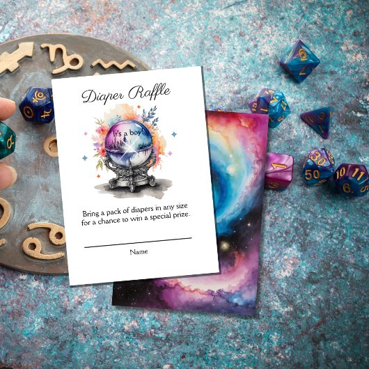 Hemelse Kristallen Bal Astrologie Luier Raffle Informatiekaartje