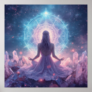Hemelse Kristalmeditatie Poster