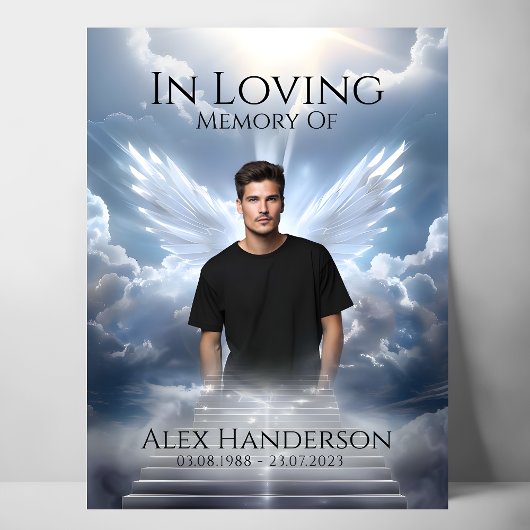 Hemelse Ladder met engel-herdenkingsteken Poster