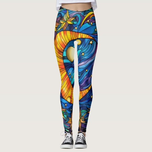 Hemelse lichamen Leggings (Voorkant)